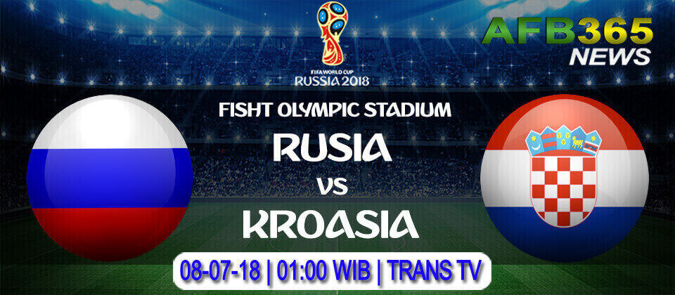 Prediksi Rusia vs Kroasia 08 Juli 2018