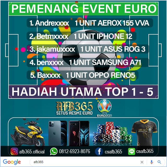 Pemenang Event EURO 2020 Top 1-5